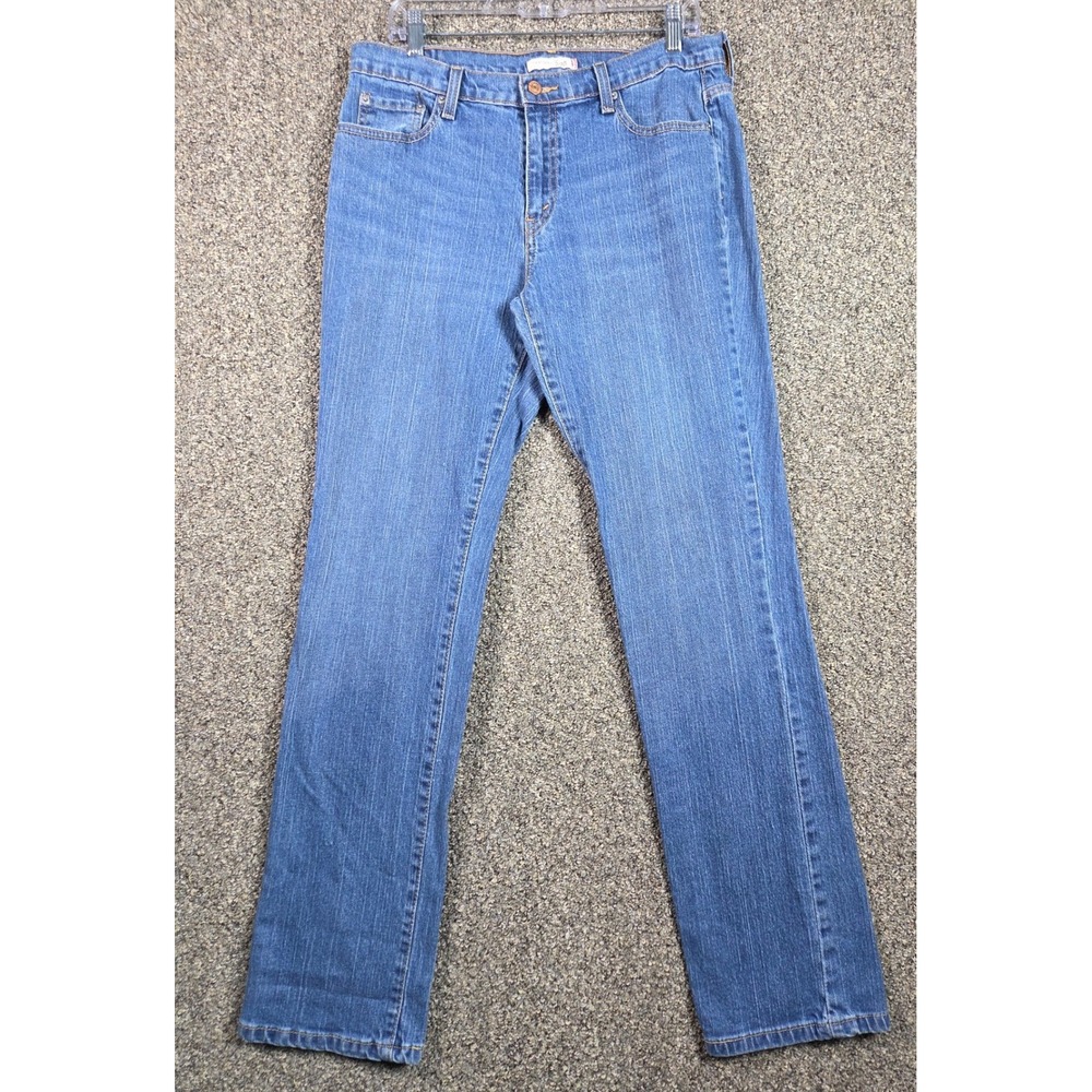 Levi's‎ 505 Jeans Womens 12 Long Blue Straight Leg Western Denim Casual